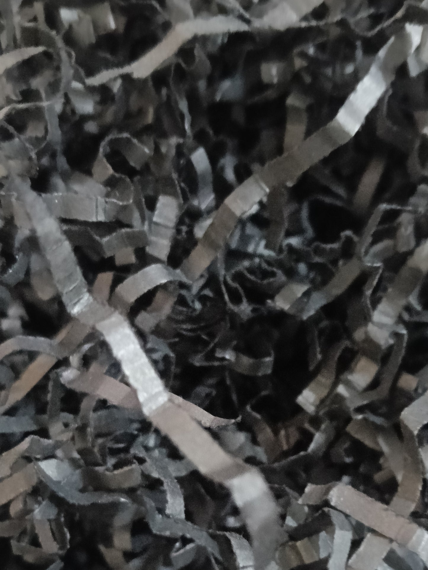 Black Shredded Paper